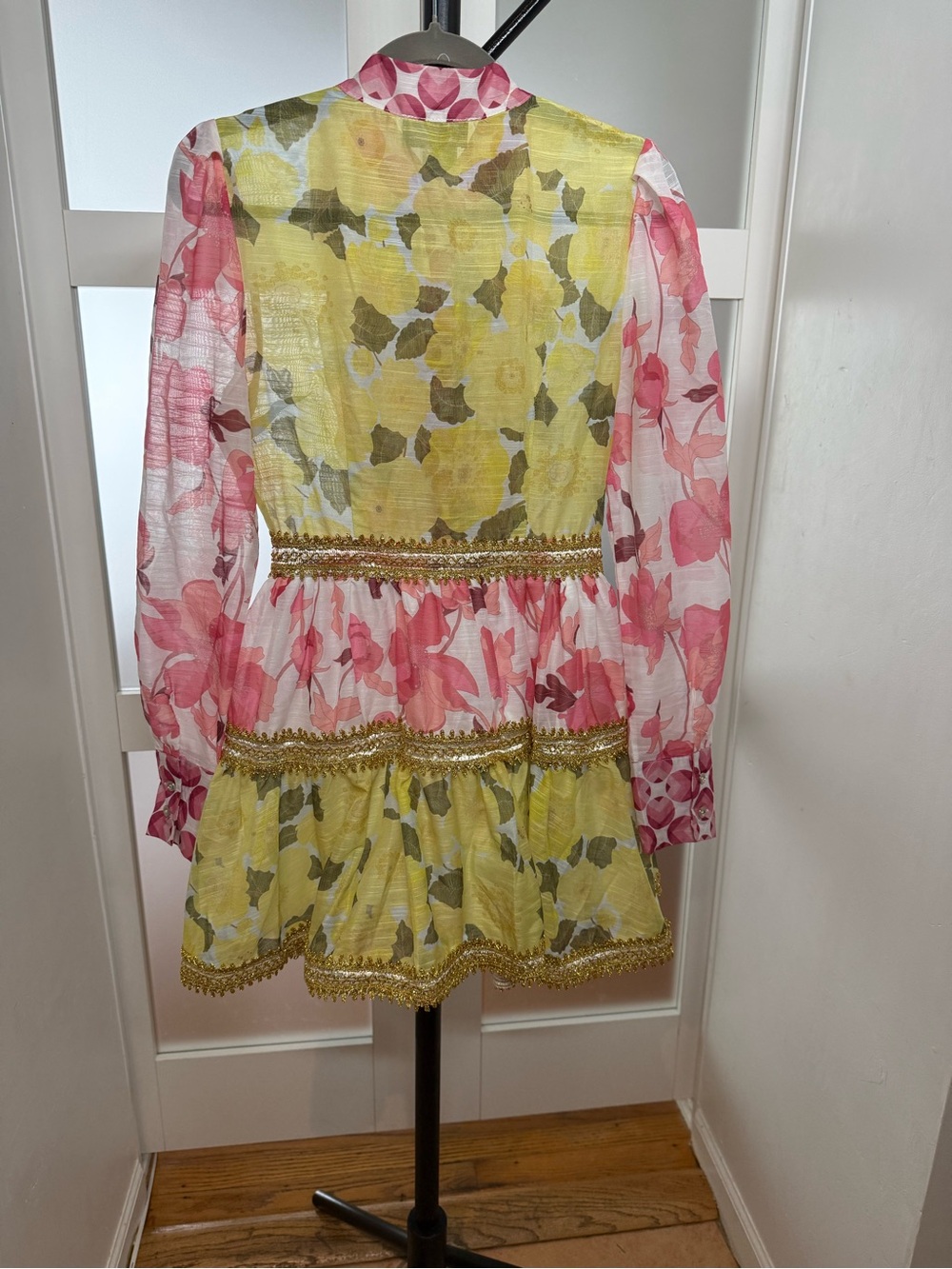 CAMELLIA by affection Floral Ruffle Mini Dress, Size Small. - Picture 9 of 15